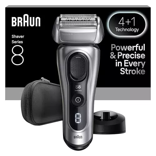 Braun Afeitadora Eléctrica Hombre Series 8 con Cabezal de Precisión y Recortadora