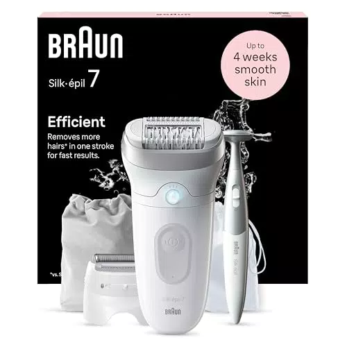 Braun Silk-épil 7 - Depiladora Eléctrica para una Eliminación del Vello Eficaz