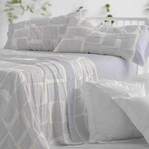 Burrito Blanco | Juego de sábanas de algodón modelo 630 para cama de 150-160 cm