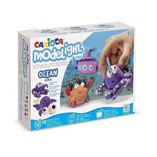 Carioca Set de juego Modelight Maxi Océano | Pasta de modelar super elástica para niños