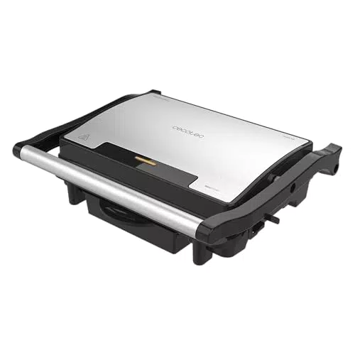 Cecotec Parrilla Eléctrica Rock'nGrill Rapid 1500W con Revestimiento RockStone