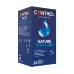 Control Preservativos Nature. Caja Pack Ahorro 24 Condones para un Placer Natural