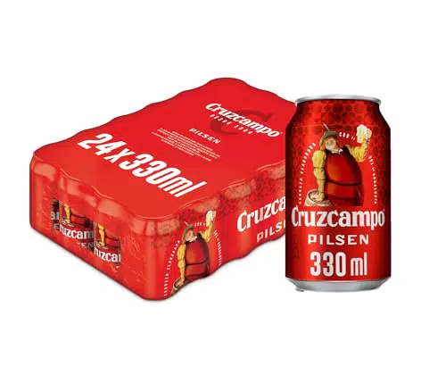 Cruzcampo Pilsen Cerveza en Lata - Pack de 24 Unidades