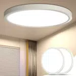 DetarZin Lámpara de Techo LED IP44 Redonda 24W 4000K para Baño y Sala de Estar