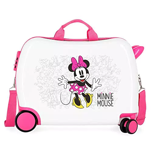 Maleta Infantil Disney Minnie Enjoy the Day Rígida ABS con Cierre Combinación