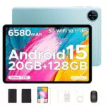 DOOGEE Tab A9 Pro - Tablet Android 15 con Teclado, 16GB RAM, 128GB ROM, WiFi5