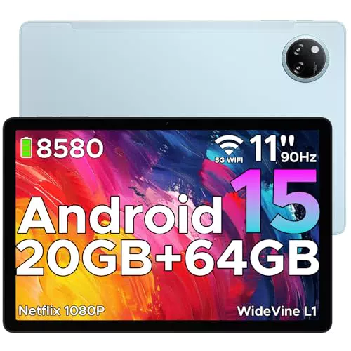 DOOGEE Tab A9+ Tablet 11" con 20GB RAM y 64GB ROM, Android, Cámara 13MP, GPS