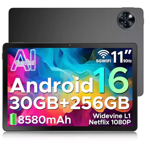 DOOGEE U11 Pro Tablet 11 Pulgadas, 30GB RAM, 256GB ROM, Octa-Core, Face ID