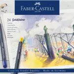 Faber-Castell 114748 - Estuche de metal con 48 ecolápices Goldfaber