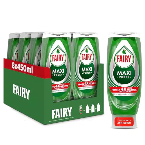 Fairy Lavavajillas Líquido Antigrasa para Platos, Ollas y Sartenes