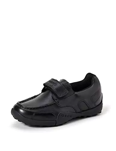 Geox J W.Snake Moc B, Mocasines para Niño, Negro