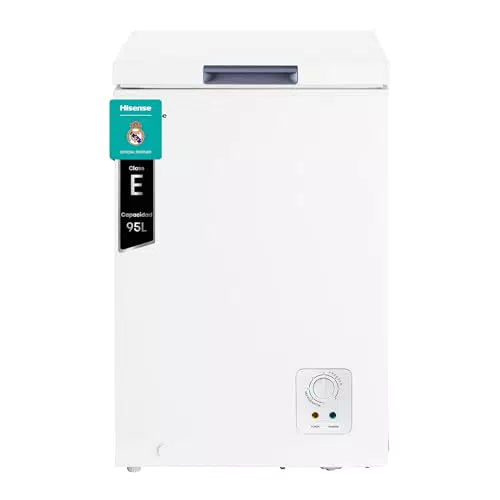 Hisense FT125D4AWE - Arcón Congelador Horizontal 95L, Silencioso 40 dBA