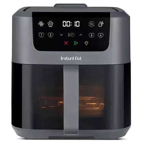 Instant Pot Vortex Compact Freidora sin aceite 4 en 1, eléctrica y fácil de limpiar.