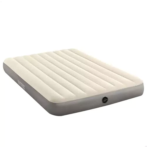 Intex Colchón Inflable Fibertech Deluxe High para Adultos 152 x 203 cm