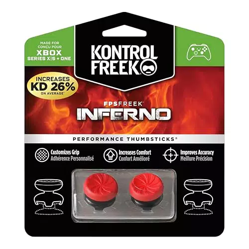 KontrolFreek FPS Freek Inferno para Xbox One y Series X - Pulgarsticks de Rendimiento