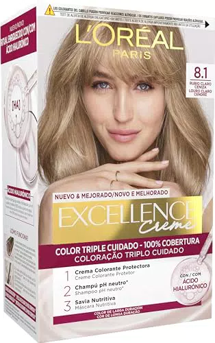 L´ORÉAL PARIS Excellence Creme Tinte Permanente - Tono 9.1 Rubio Muy Claro Ceniza