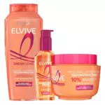 L'Oréal Paris Pack ELVIVE Dream Long: Champú, Mascarilla y Serum Stop Frizz