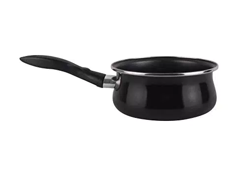 Magefesa Cazo de acero esmaltado antiadherente bicapa reforzado, 14 cm