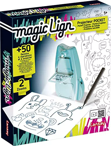 Lansay Magic Lign - Proyector Pocket para Dibujo y Colorear a partir de 5 años