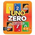 Mattel Games UNO Zero - Juego de Cartas en Lata para 2 a 8 Jugadores