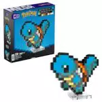 Mattel Squirtle - Pixel Art Retro, Bloques de Construcción para Coleccionistas