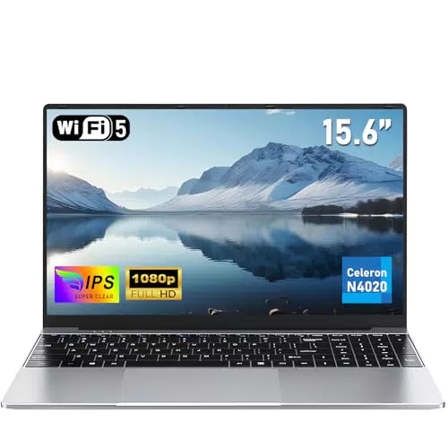 NAIKLULU Laptop 15.6" N4020, 8GB RAM, 256GB SSD, Ideal para Estudiantes y Trabajo