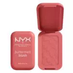 NYX PROFESSIONAL MAKEUP Rubor en polvo Buttermelt, fórmula vegana, 12 horas de duración
