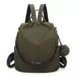 OLIVIA WONG Mochila Antirrobo Impermeable Convertible en Bolso con Asa Desmontable
