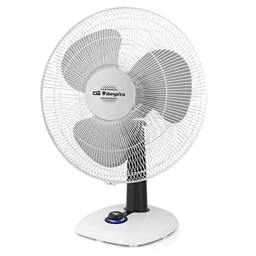 Orbegozo TF 0123 - Ventilador de sobremesa oscilante con 2 velocidades y LED