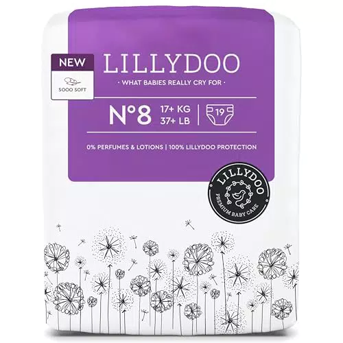 LILLYDOO Pañales delicados para la piel, protección contra fugas, sin perfumes.