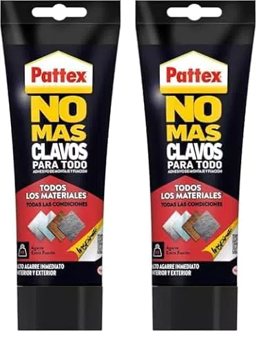 Adhesivo de montaje Pattex No Más Clavos HighTack - Resistente a temperaturas extremas - Para superficies húmedas