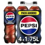 Pepsi Zero Refresco de Cola sin Azúcar ni Calorías - Pack de 6 Botellas