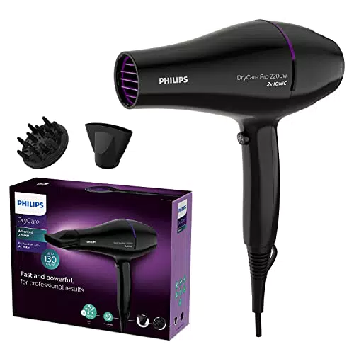 Philips Secador de Pelo BHD274/00 con motor AC, 6 velocidades y ThermoProtect