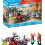 PLAYMOBIL Action Heroes 71465 - Bomberos con megáfono y extintor para niños