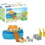 PLAYMOBIL Arca de Noé Maletín con rampas y animales, juguete sostenible para niños