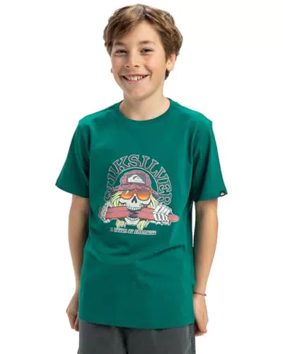 Quiksilver Camiseta de Manga Corta Ev Skull Feast para Niño