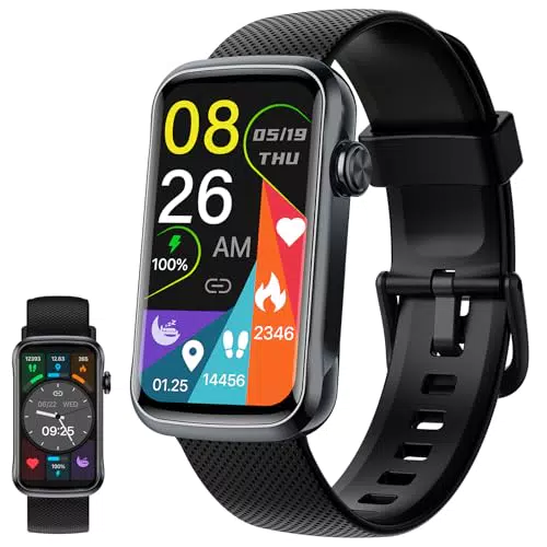 Smartwatch IP68 para Hombre y Mujer - 1.47" HD con Notificaciones y Monitores de Salud