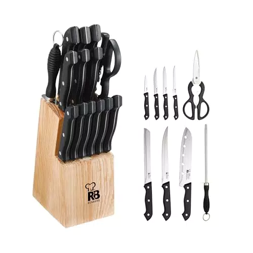 Renberg Tenessy Set de Cuchillos de Cocina de Acero Inoxidable para Chef