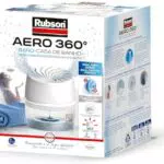 Rubson AERO 360º - Deshumidificador portátil para baño, absorbe humedad y mejora la circulación del aire