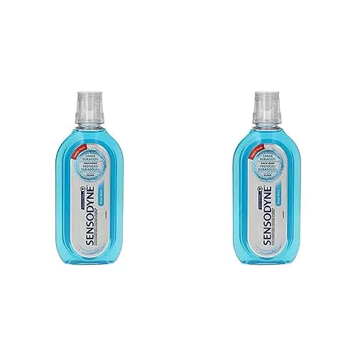 Sensodyne Enjuague Bucal Cool Mint para Dientes Sensibles - Sin Alcohol, Alivio Clínico