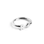 Singularu Anillo Personalizado Letra Y en Plata de Ley 925 con Baño de Rodio