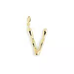 Singularu Charm Letter XL - Colgante Inicial de Latón Baño de Oro 18 Kt.