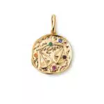 SINGULARU Charm Zodiaco en Latón Baño de Oro 18Kt para Mujer - Libra