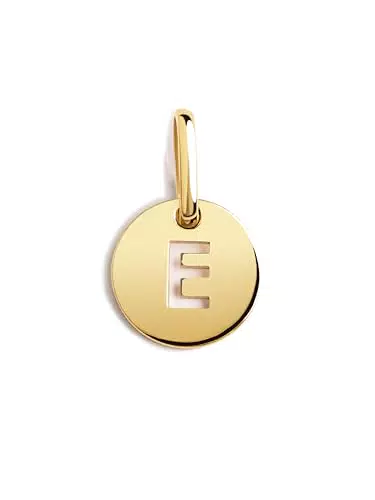SINGULARU - Colgante Inicial en Plata de Ley 925 con Baño de Oro 18 Kt.