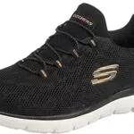 Skechers Summits Leopard Spot, Zapatillas Mujer, Navy/Hot Pink