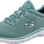 Skechers Summits - Zapatillas para Mujer de Malla con Detalles Blancos