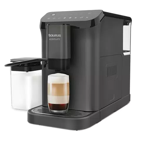 Taurus Cafetera Accento Latte Superautomática 20 Bares con Pantalla Digital