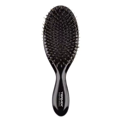 Termix Cepillo para Extensiones, Cerdas de Jabalí y Nylon Flexible, Desenredante