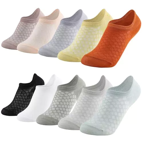 Zosenyer Calcetines Cortos Unisex de Algodón para Running y Yoga