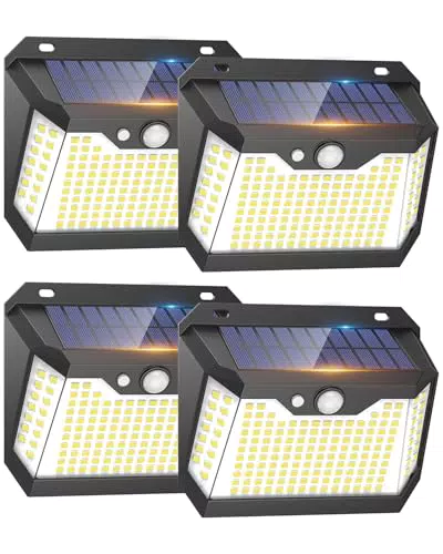 Luces Solares LED de Exterior con Sensor de Movimiento IP67 - Jardín y Patio